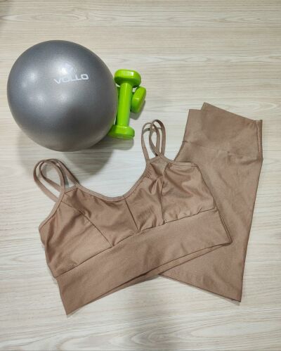 Imagem de Conjunto Shorts Nude BJNU1 - Plus Size Tamanho44 ao 50
